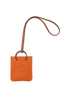 Hermes Shopping Bag Charm, &pound;250, Accessories, Orange, Leather, Front view
